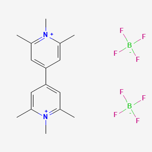 molecular formula C16H22B2F8N2 B13743744 1,1',2,2',6,6'-Hexamethyl-4,4'-bipyridinium bis[tetrafluoroborate] 