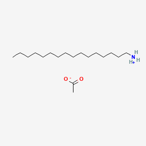 molecular formula C16H35N.C2H4O2<br>C18H39NO2 B13743750 Hexadecylammonium acetate CAS No. 2016-52-6