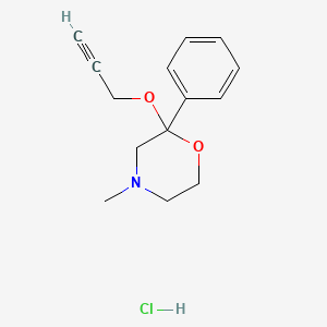 4-Methyl-2-phenyl-2-(2-propynyloxy)morpholine hydrochloride