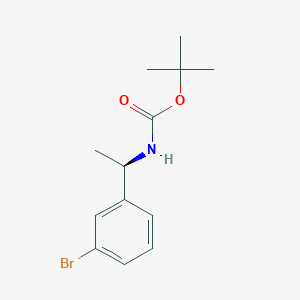 molecular formula C13H18BrNO2 B1374378 (R)-tert-butyl 1-(3-bromophenyl)ethylcarbamate CAS No. 1187932-25-7