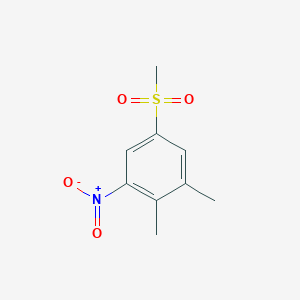 molecular formula C9H11NO4S B1374383 5-Methanesulfonyl-1,2-dimethyl-3-nitrobenzene CAS No. 1335140-32-3