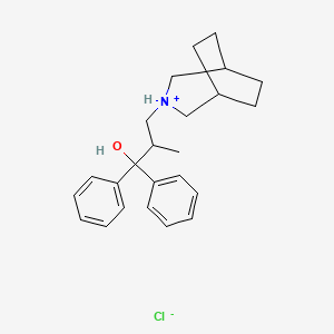 3-Azabicyclo(3.2.2)nonane-3-propanol, beta-methyl-alpha,alpha-diphenyl-, hydrochloride