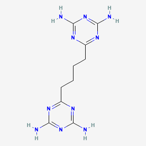 molecular formula C10H16N10 B13743875 1,3,5-Triazine-2,4-diamine, 6,6'-(1,4-butanediyl)bis- CAS No. 4341-27-9