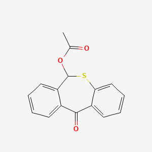 molecular formula C16H12O3S B13743900 6-Hydroxydibenzo(b,e)thiepin-11(6H)-one acetate CAS No. 31689-73-3