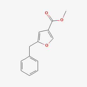 molecular formula C13H12O3 B13743904 Methyl 5-benzyl-3-furoate CAS No. 20416-08-4