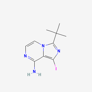 molecular formula C10H13IN4 B1374394 3-(Tert-butyl)-1-iodoimidazo[1,5-a]pyrazin-8-amine CAS No. 1320267-01-3