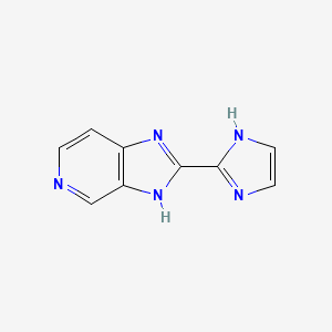 molecular formula C9H7N5 B13743972 2-(1H-Imidazol-2-yl)-3H-imidazo[4,5-c]pyridine 