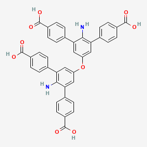 4-[2-amino-5-[4-amino-3,5-bis(4-carboxyphenyl)phenoxy]-3-(4-carboxyphenyl)phenyl]benzoic acid