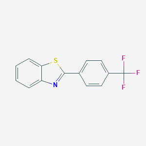 molecular formula C14H8F3NS B137440 2-[4-(Trifluoromethyl)phenyl]-1,3-benzothiazole CAS No. 134384-31-9