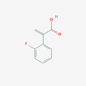 molecular formula C9H7FO2 B1374400 2-(2-Fluorophenyl)prop-2-enoic acid CAS No. 1225870-67-6