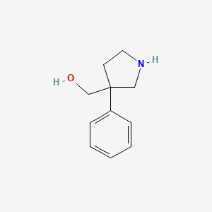 molecular formula C11H15NO B1374401 (3-Phenylpyrrolidin-3-yl)methanol CAS No. 52423-75-3