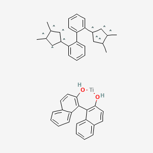 Titanium,[(1R)-[1,1'-binaphthalene]-2,2'-diolato(2-)-kO2,kO'2][(1R)-[1,1'-biphenyl]-2,2'-diylbis[(1,2,3,4,5-h)-3,4-dimethyl-2,4-cyclopentadien-1-ylidene]]-