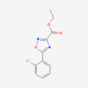 molecular formula C11H9ClN2O3 B13744044 Ethyl 5-(2-chlorophenyl)-1,2,4-oxadiazole-3-carboxylate 