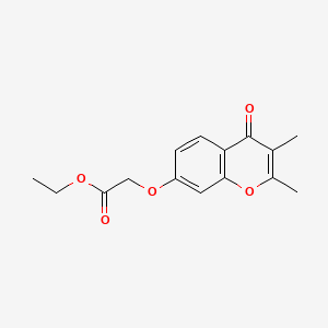 Acetic acid, ((2,3-dimethyl-4-oxo-4H-1-benzopyran-7-YL)oxy)-, ethyl ester