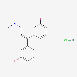 2-Propen-1-amine, 3,3-bis(m-fluorophenyl)-N,N-dimethyl-, hydrochloride