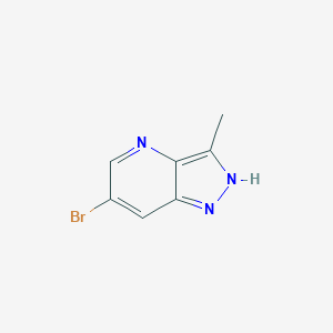 molecular formula C7H6BrN3 B1374406 6-Bromo-3-methyl-1H-pyrazolo[4,3-B]pyridine CAS No. 1256794-18-9