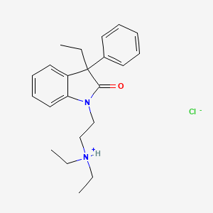 1,3-Dihydro-1-(2-(diethylamino)ethyl)-3-ethyl-3-phenyl-2H-indol-2-one hydrochloride