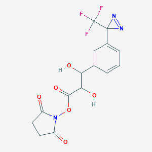 molecular formula C15H12F3N3O6 B137441 Tdpdp-onsu CAS No. 143016-36-8
