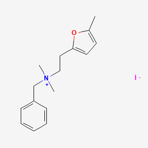 Ammonium, (2-(5-methyl-2-furyl)ethyl)dimethylbenzyl-, iodide