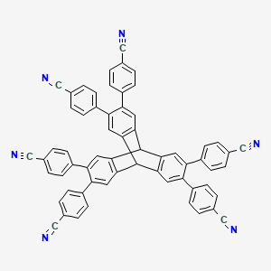 4,4',4'',4''',4'''',4'''''-(9,10-Dihydro-9,10-[1,2]benzenoanthracene-2,3,6,7,14,15-hexayl)hexabenzonitrile