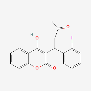 3-(alpha-Acetonyl-o-iodobenzyl)-4-hydroxycoumarin