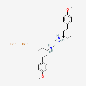 N,N'-Bis(1-ethyl-3-(p-methoxyphenyl)propyl)ethylenediamine dihydrobromide