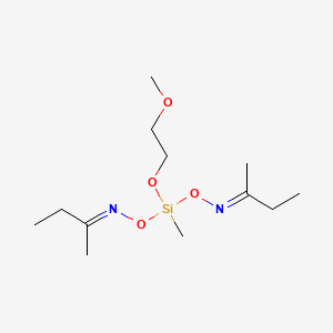 molecular formula C12H26N2O4Si B13744163 Butan-2-one O,O'-[(2-methoxyethoxy)methylsilanediyl]dioxime CAS No. 34306-22-4