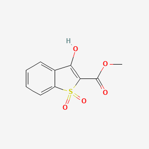 molecular formula C10H8O5S B13744174 Methyl 3-hydroxybenzo[b]thiophene-2-carboxylate 1,1-dioxide CAS No. 21211-28-9