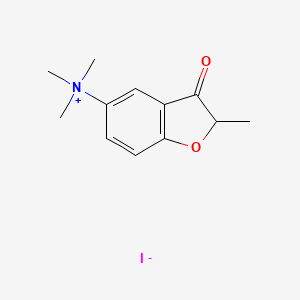 (2,3-Dihydro-2-methyl-3-oxo-5-benzofuranyl)trimethylammonium iodide