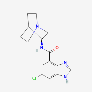 N-[(3S)-1-azabicyclo[2.2.2]octan-3-yl]-6-chloro-1H-benzimidazole-4-carboxamide