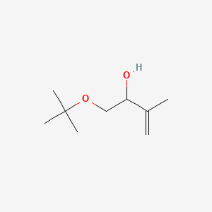 molecular formula C9H18O2 B13744236 1-tert-Butoxy-3-methyl-3-buten-2-ol CAS No. 3605-82-1