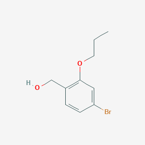 molecular formula C10H13BrO2 B1374425 (4-溴-2-丙氧苯基)甲醇 CAS No. 1094510-28-7