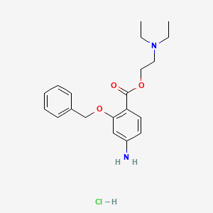 2-(4-Amino-2-phenylmethoxybenzoyl)oxyethyl-diethylazanium chloride