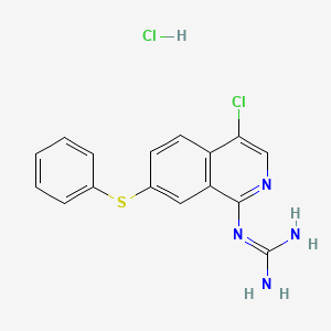 1-(4-Chloro-7-(phenylthio)isoquinolin-1-yl)guanidine hydrochloride