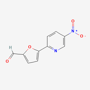 molecular formula C10H6N2O4 B13744318 5-(5-Nitropyridin-2-yl)-furan-2-carbaldehyde 