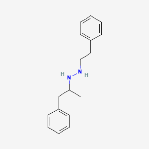 molecular formula C17H22N2 B13744326 1-(alpha-Methylphenethyl)-2-phenethylhydrazine CAS No. 2598-76-7