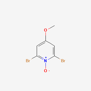 molecular formula C6H5Br2NO2 B13744331 2,6-Dibromo-4-methoxypyridine-1-oxide CAS No. 437710-07-1