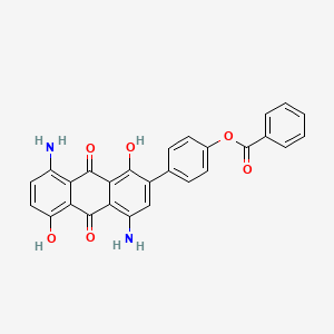 1,5-Diamino-3-(4-(benzoyloxy)phenyl)-4,8-dihydroxy-9,10-anthracenedione