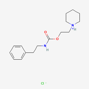 molecular formula C16H25ClN2O2 B13744367 2-Piperidinoethyl phenethylcarbamate hydrochloride CAS No. 100836-69-9