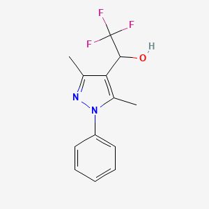 1-(3,5-dimethyl-1-phenyl-1H-pyrazol-4-yl)-2,2,2-trifluoroethan-1-ol