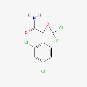 3,3-Dichloro-2-(2,4-dichlorophenyl)oxirane-2-carboxamide