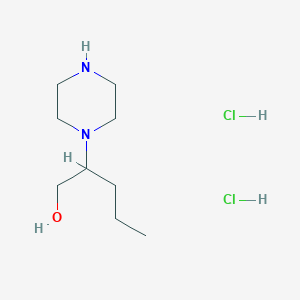 2-(Piperazin-1-yl)pentan-1-ol dihydrochloride