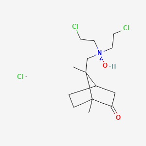 9-(Bis(2-chloroethyl)amino)camphor N-oxide hydrochloride