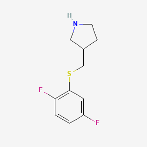 3-[(2,5-Difluorophenyl)sulfanylmethyl]pyrrolidine