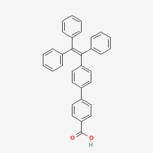 molecular formula C33H24O2 B13744481 4-[4-(1,2,2-Triphenylethenyl)phenyl]benzoic acid 