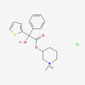 1-Methyl-3-piperidyl-alpha-(2-thienyl)mandelate hydrochloride