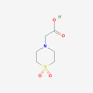 molecular formula C6H11NO4S B137445 (1,1-Dioxidothiomorpholin-4-yl)acetic acid CAS No. 155480-08-3