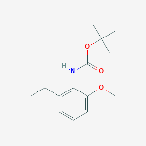 molecular formula C14H21NO3 B13744506 tert-Butyl (2-ethyl-6-methoxyphenyl)carbamate CAS No. 398136-31-7