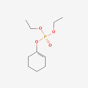 molecular formula C10H19O4P B13744530 Phosphoric acid, 1-cyclohexen-1-yl diethyl ester CAS No. 4452-32-8