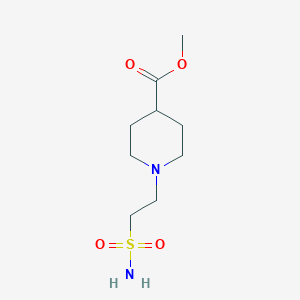 molecular formula C9H18N2O4S B1374455 1-(2-磺酰胺基乙基)哌啶-4-甲酸甲酯 CAS No. 1354952-68-3